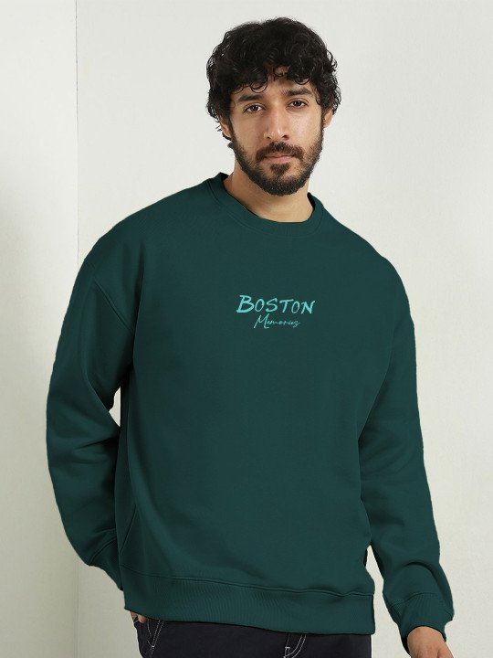 Men Graphic Oversized Sweatshirt